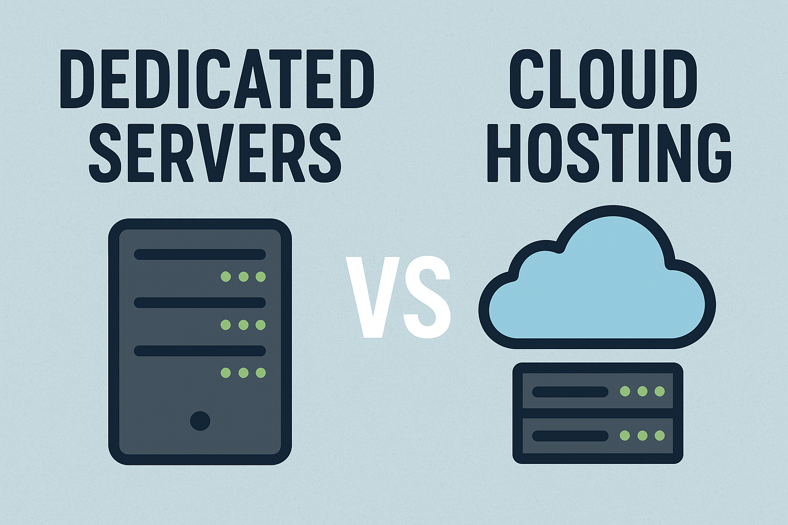 Dedicated Servers vs Cloud Hosting — Flexibility and Cost Comparison